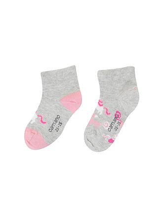 CAMANO | Mädchen Socken 2er Pkg fog melange 