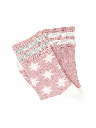 CAMANO | Mädchen Socken 2er Pkg.  chalk pink melange