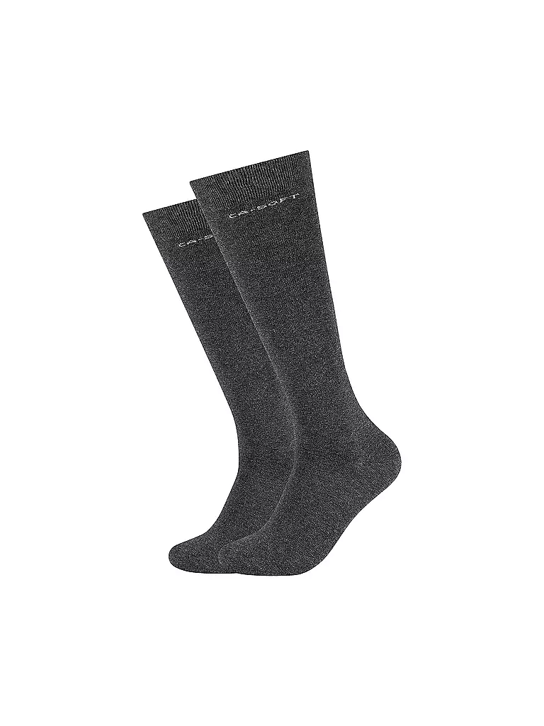 CAMANO | Damen Stutzen 2-er Pkg anthracite | grau