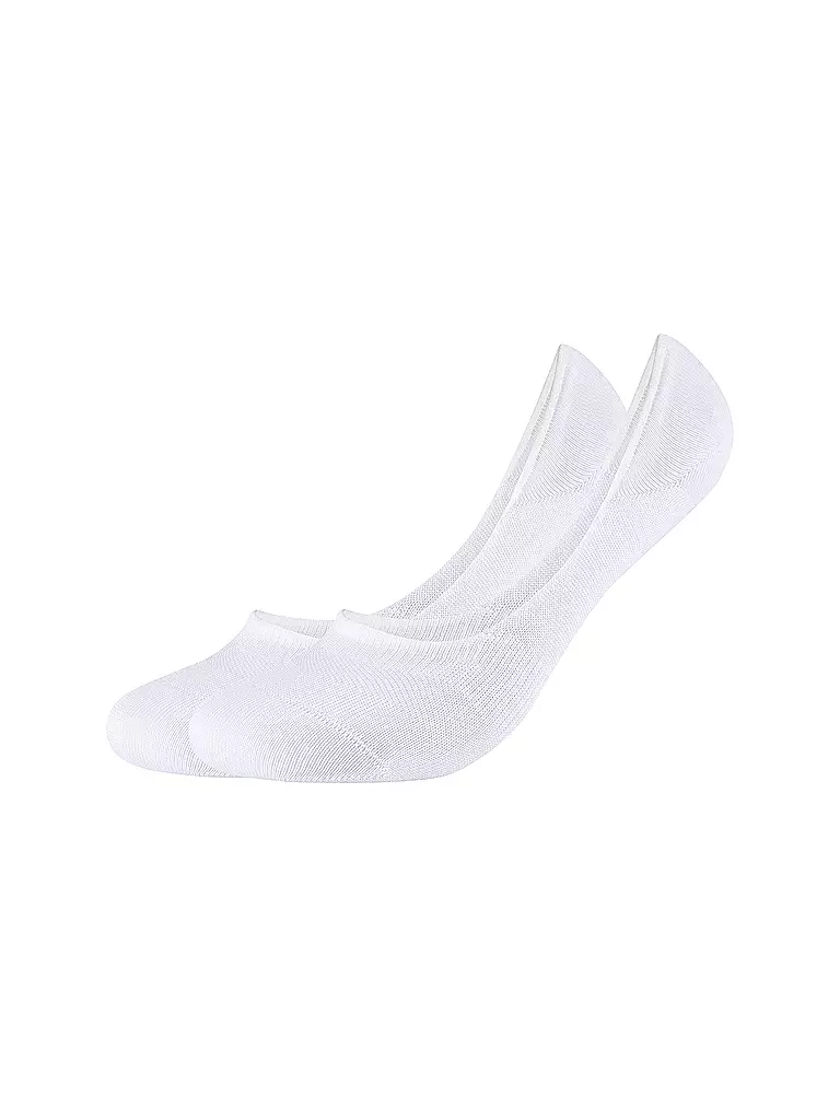 CAMANO | Füsslinge 2er Pkg COMFORT INVISIBLE white | weiss