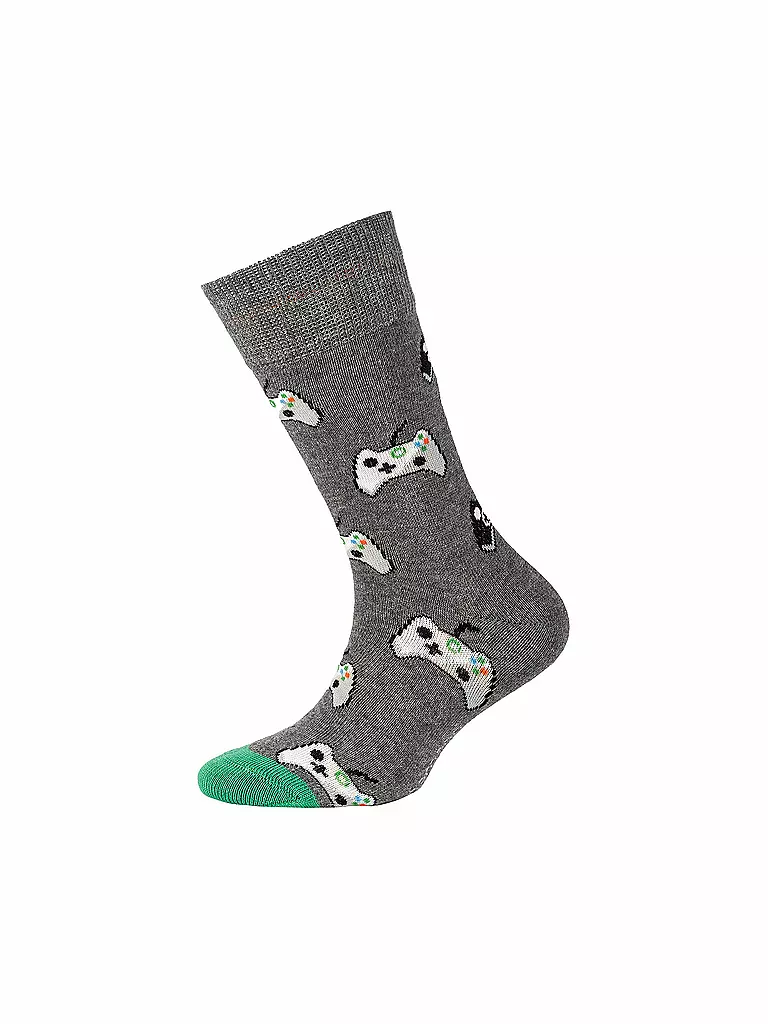 CAMANO | Jungen Socken 2er Pkg. Dark Grey Melange | grau