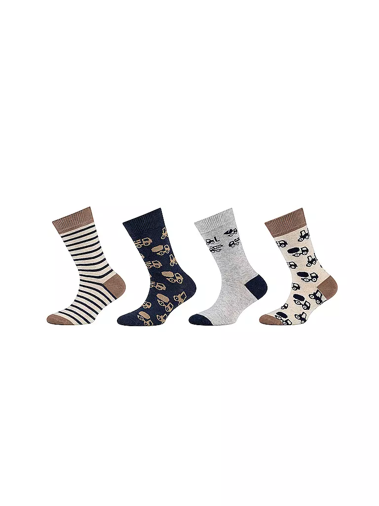 CAMANO | Jungen Socken 4er Pkg. offwhite melange | beige