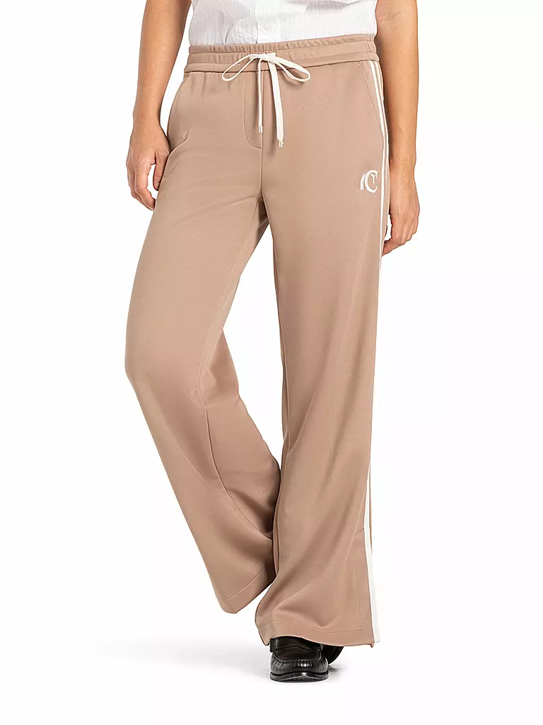 CAMBIO | Hose Jogging Fit AVRIL SLIT | camel