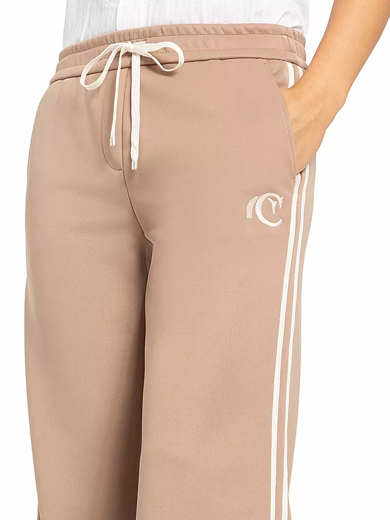 CAMBIO | Hose Jogging Fit AVRIL SLIT | camel