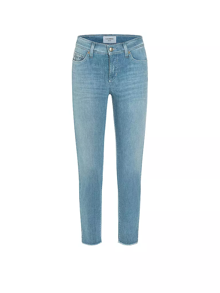 CAMBIO | Jeans Slim Fit 7/8 PIPER SHORT SWAROVSKI | hellblau