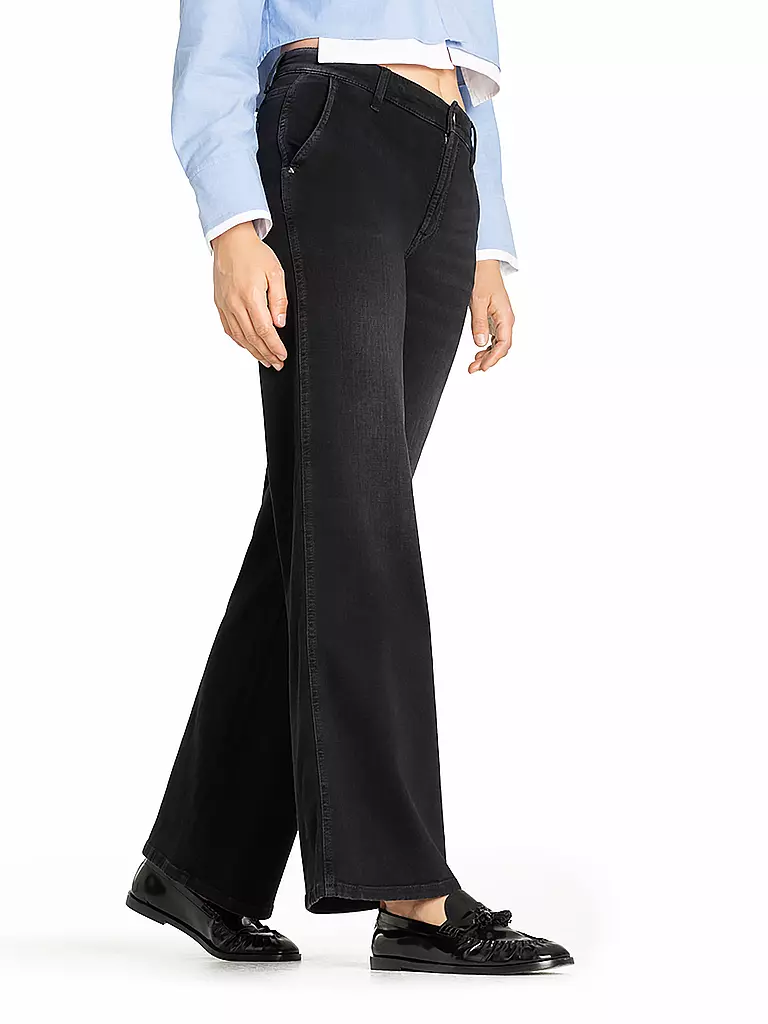 CAMBIO | Jeans Wide Leg ALEK | schwarz