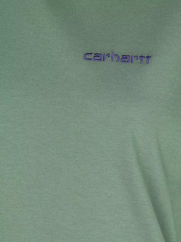 CARHARTT WIP | T-Shirt SCRIPT EMBROIDERY | dunkelgrün