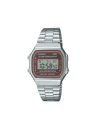 CASIO | Uhr VINTAGE silber braun A168WA-5AYES