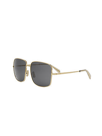 CELINE | Rhinestone Triomphe goldene eckige Sonnenbrille