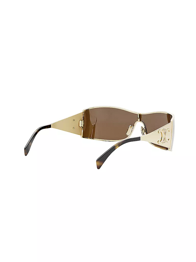 CELINE | Maxi Metal Triomphe goldene Mask Sonnenbrille | gold