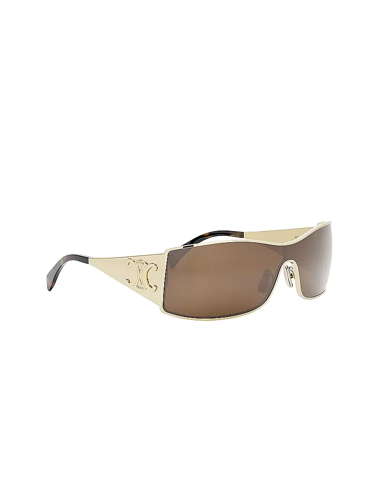 CELINE | Maxi Metal Triomphe goldene Mask Sonnenbrille | gold