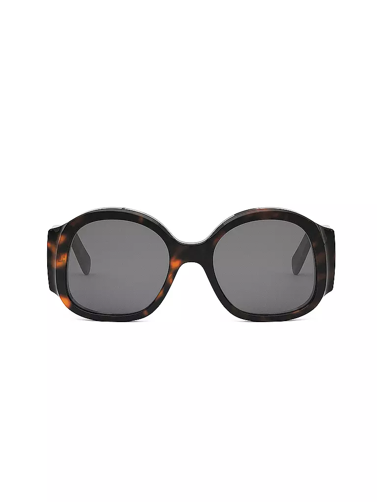 CELINE | Maxi Triomphe havanabraune runde Sonnenbrille | braun