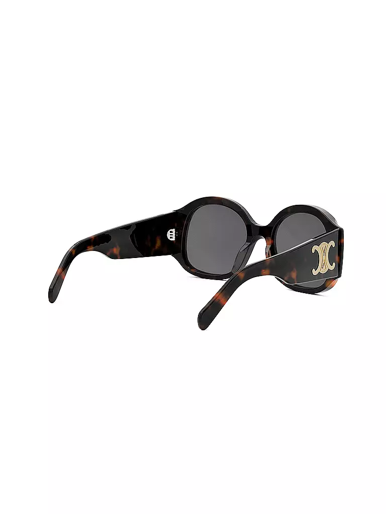 CELINE | Maxi Triomphe havanabraune runde Sonnenbrille | braun