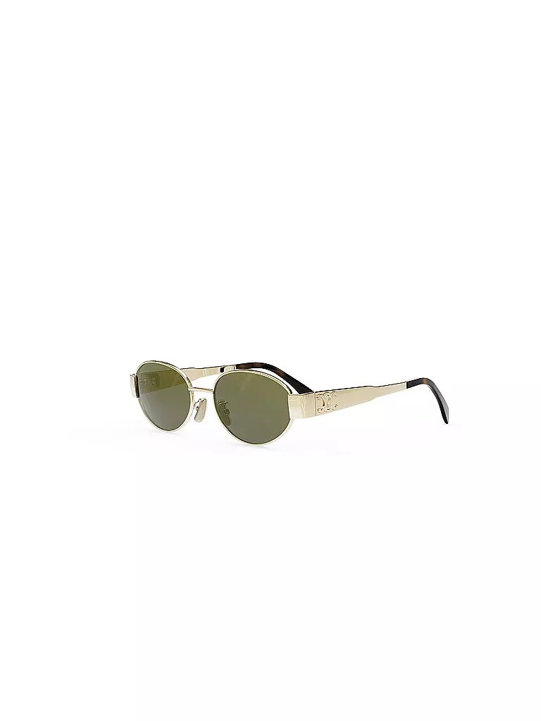 CELINE | Metal Triomphe goldene ovale Sonnenbrille | gold