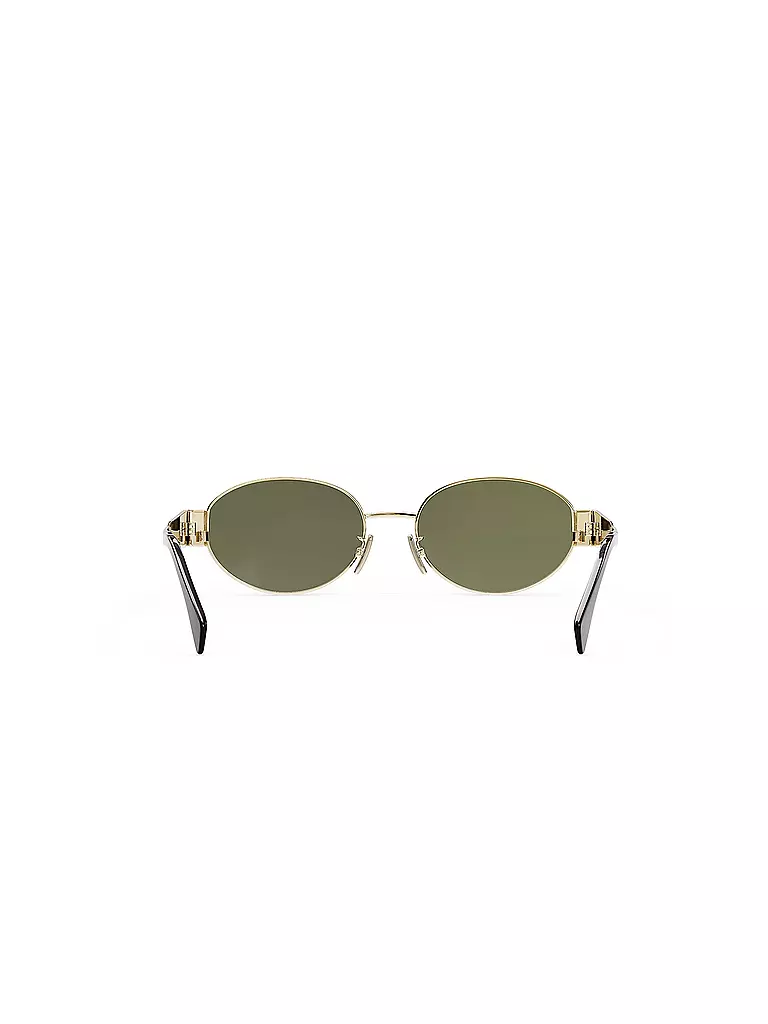 CELINE | Metal Triomphe goldene ovale Sonnenbrille | silber