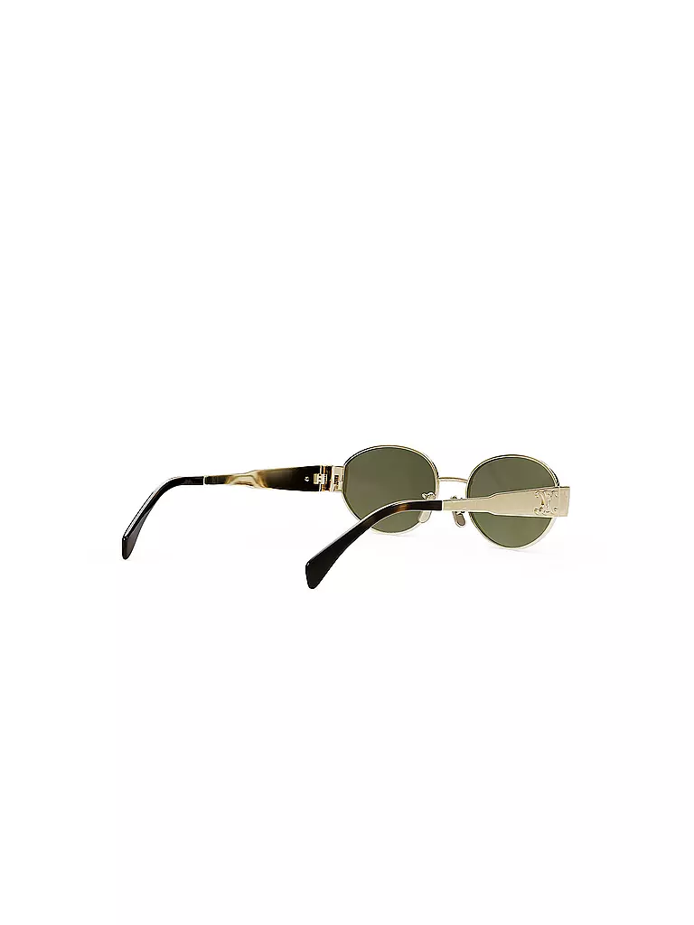 CELINE | Metal Triomphe goldene ovale Sonnenbrille | gold