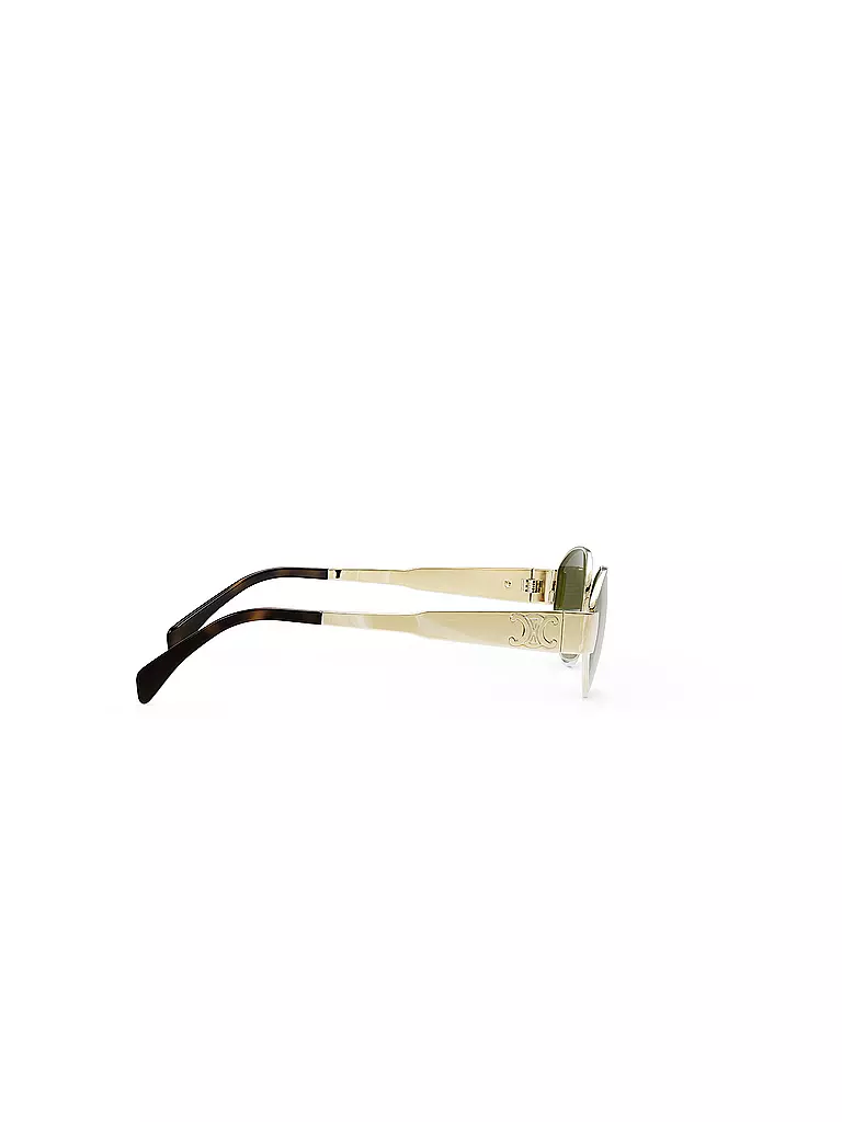 CELINE | Metal Triomphe goldene ovale Sonnenbrille | gold