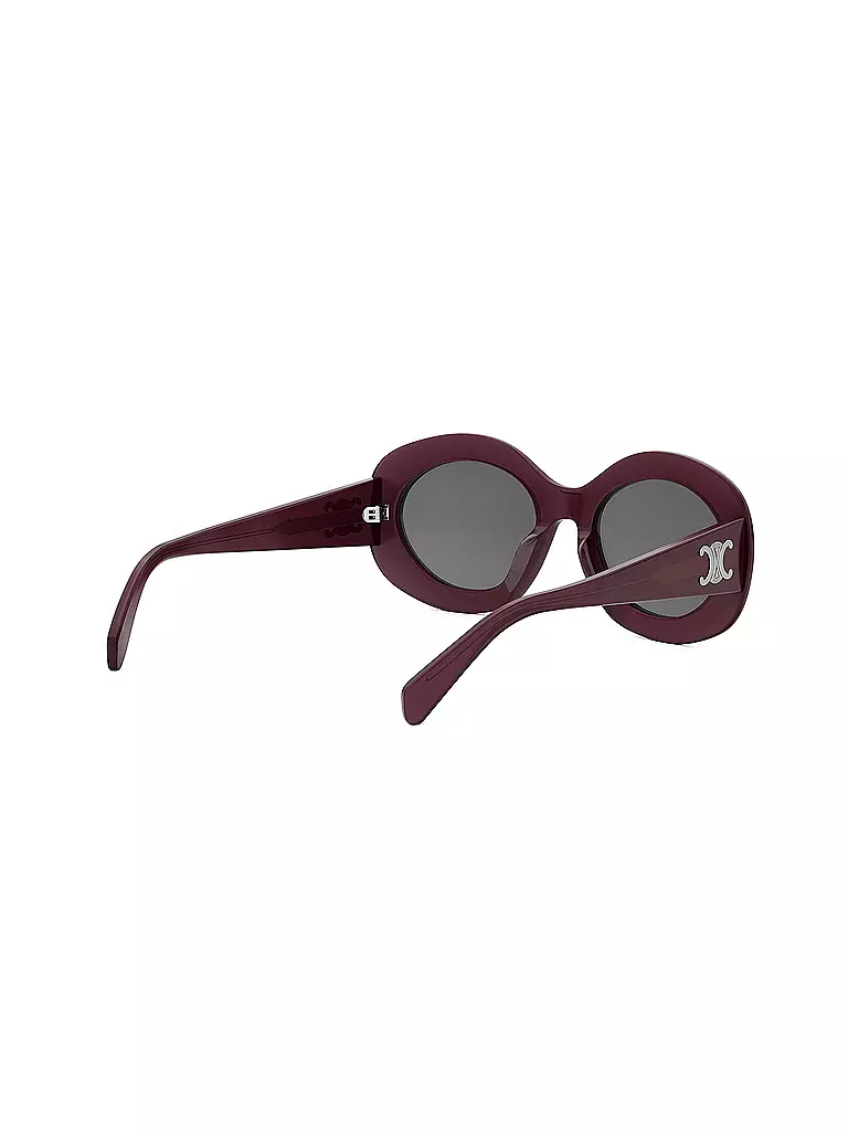 CELINE | Triomphe rote runde Sonnenbrille | schwarz