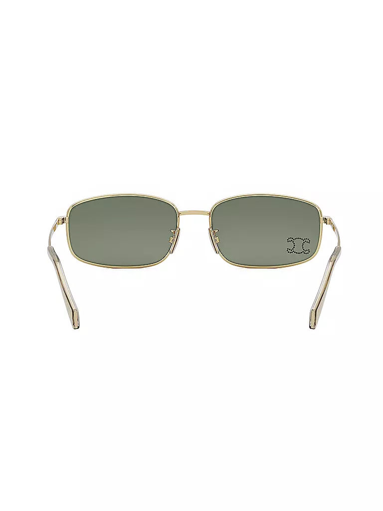 CELINE | Triomphe schwarze eckige Sonnenbrille | gold