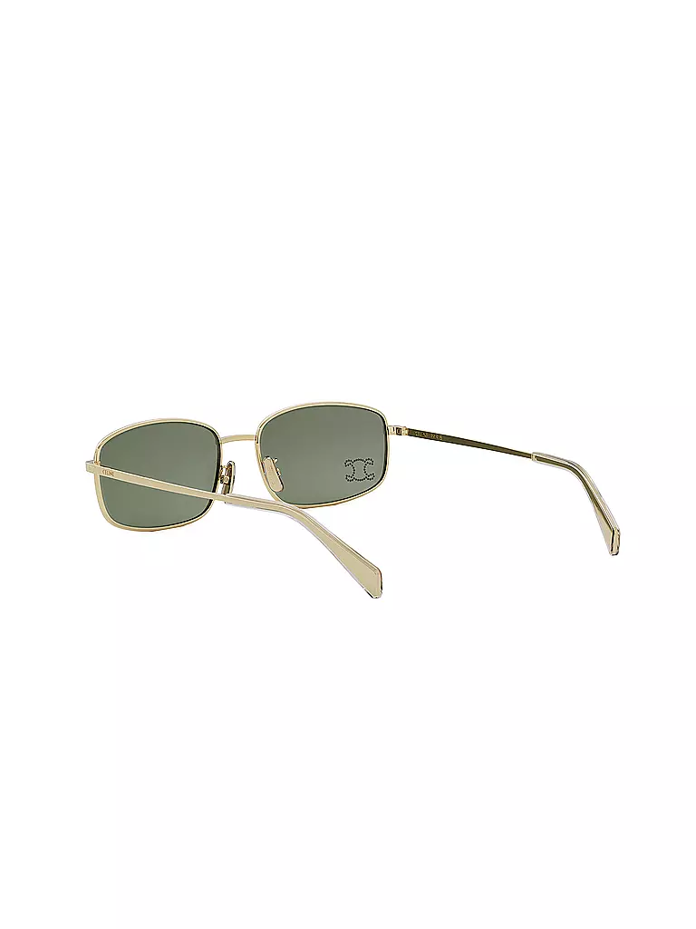 CELINE | Triomphe schwarze eckige Sonnenbrille | gold