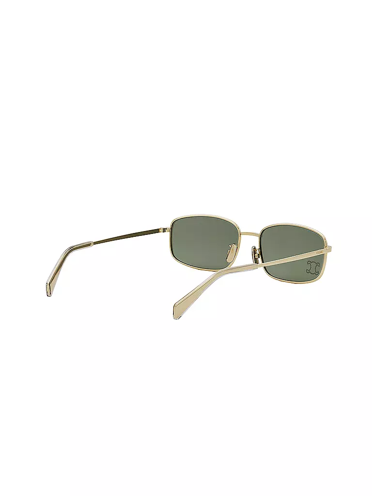 CELINE | Triomphe schwarze eckige Sonnenbrille | gold