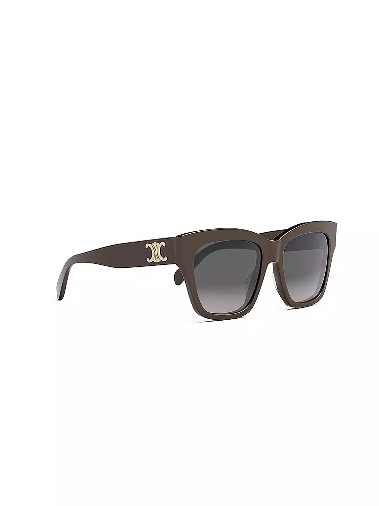 CELINE | Triomphe schwarze eckige Sonnenbrille | braun