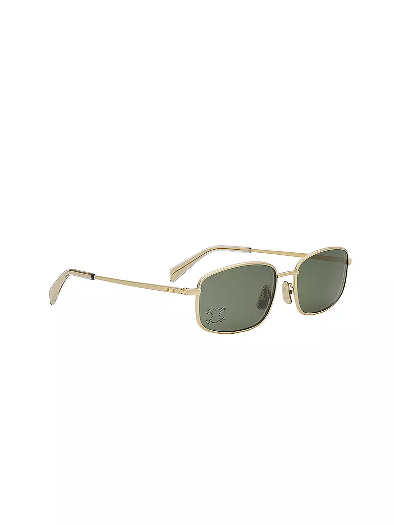 CELINE | Triomphe schwarze eckige Sonnenbrille | gold