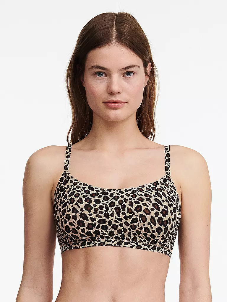 CHANTELLE | Bustier SOFTSTRETCH leopard nude | olive