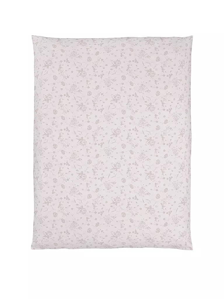 CHRISTIAN FISCHBACHER | Jacquard Deckenbezug FIORI PASTELLO 140x200cm Ivory | rosa