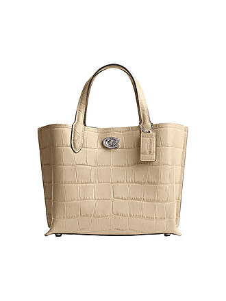 COACH | Ledertasche - Umhängetasche WILLOW TOTE 24 CROCO