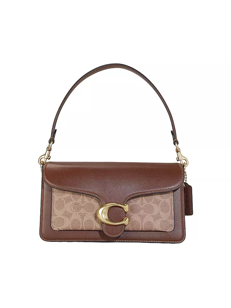 COACH | Ledertasche - Umhängetasche TABBY SIGNATURE 26 | braun