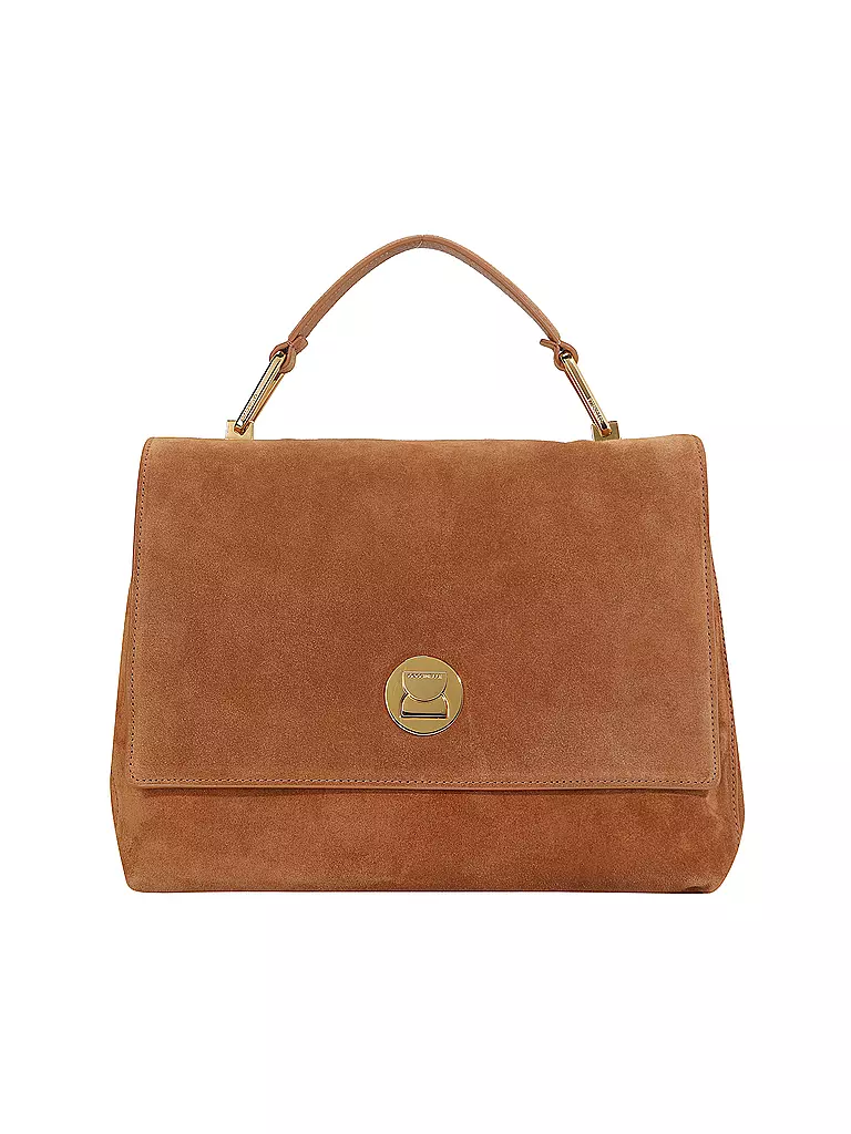 COCCINELLE | Ledertasche - Henkeltasche LIYA  SUEDE | camel