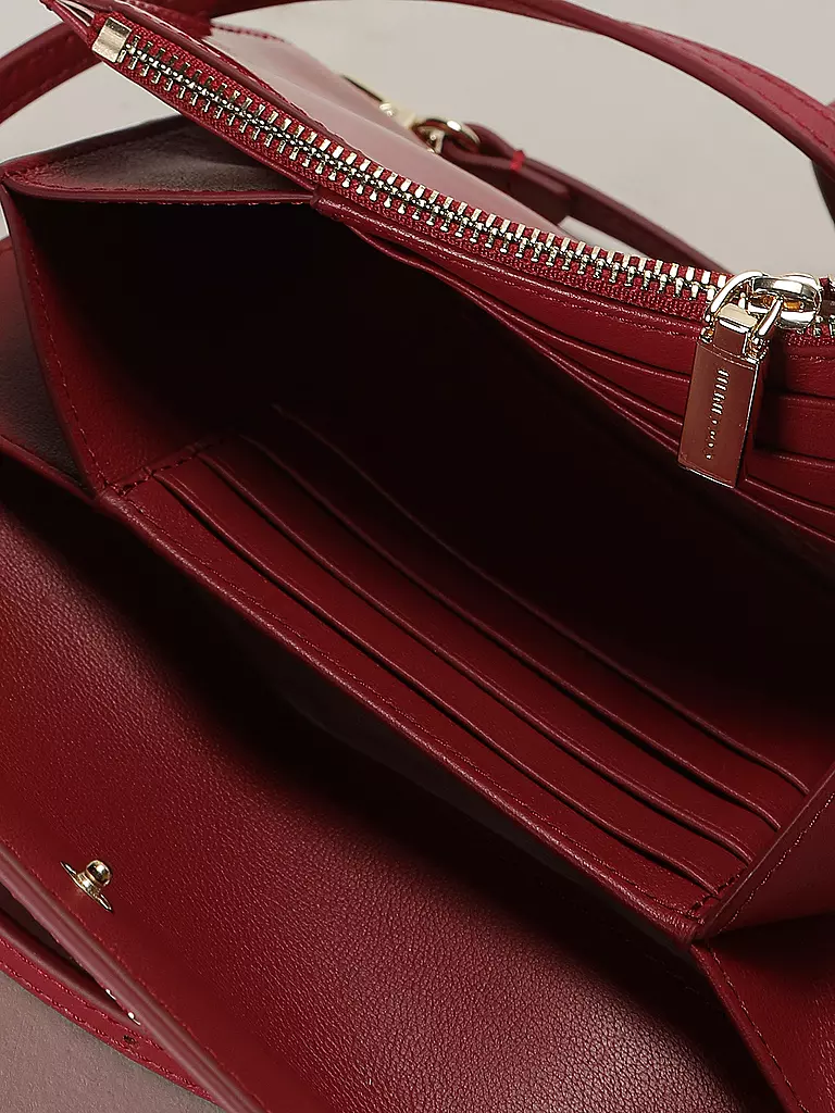 COCCINELLE | Ledertasche - Mini Bag METALLIC PATEND | rot