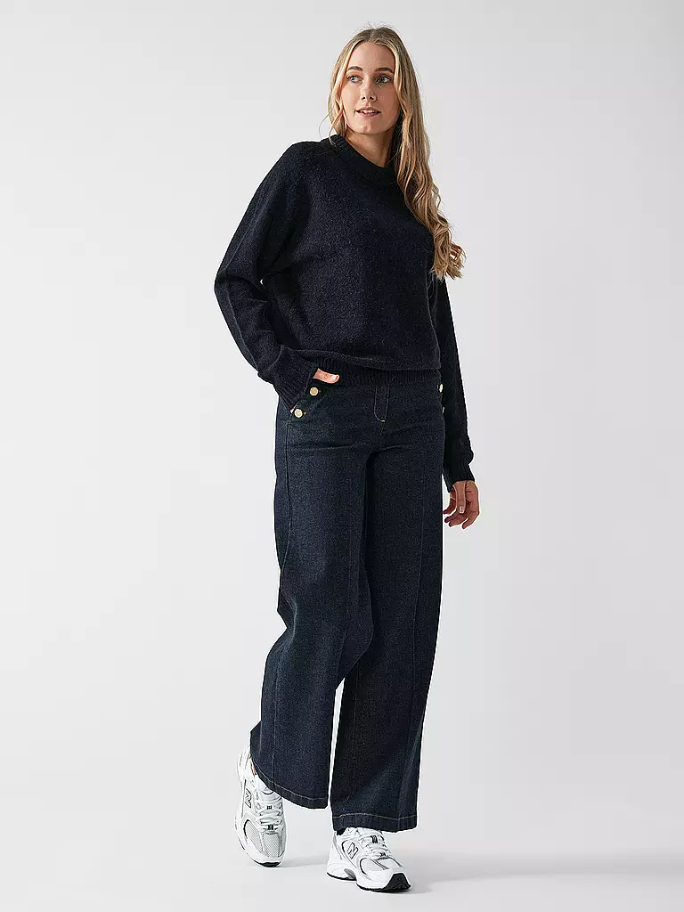 COMMA | Jeans Wide Leg | dunkelblau