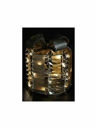 COUNTRYFIELD | Weihnachtsgeschenk LED BLING 15x17cm Gold / Glitzer