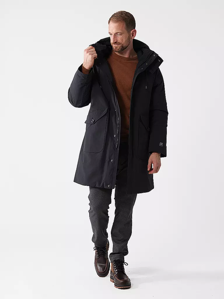 CP COMPANY | Daunenmantel MICRO M | schwarz