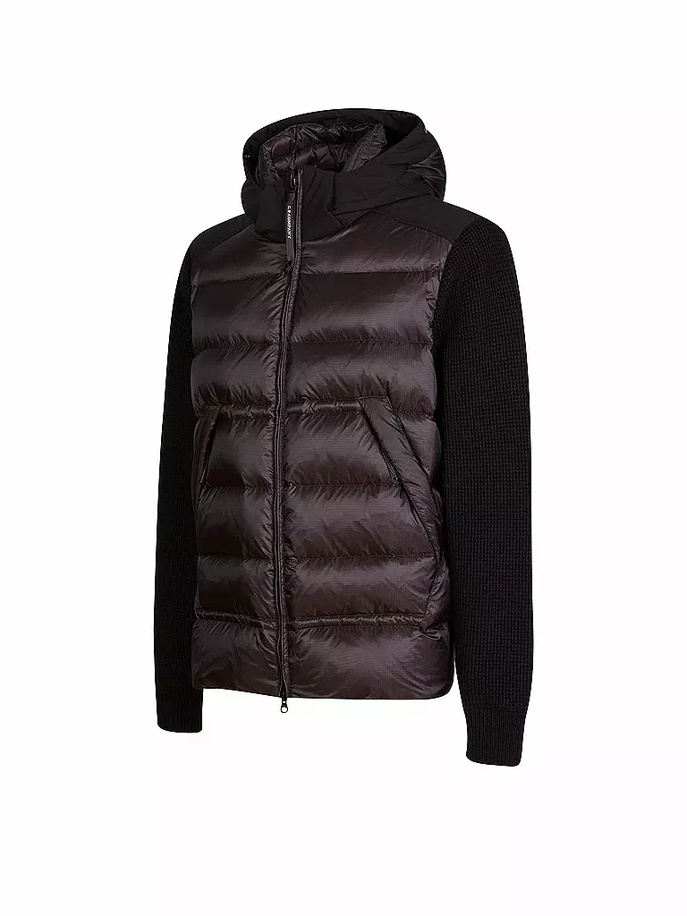 CP COMPANY | Daunensteppjacke HYBRID | schwarz