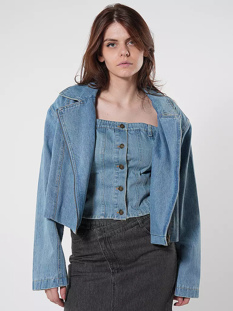 DESIGNERS REMIX | Jeansjacke MILES BIKER | blau