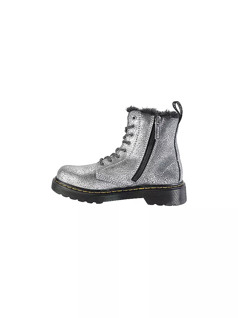 DR. MARTENS | Mädchen Stiefel 1460 J SERENA FOIL | silber