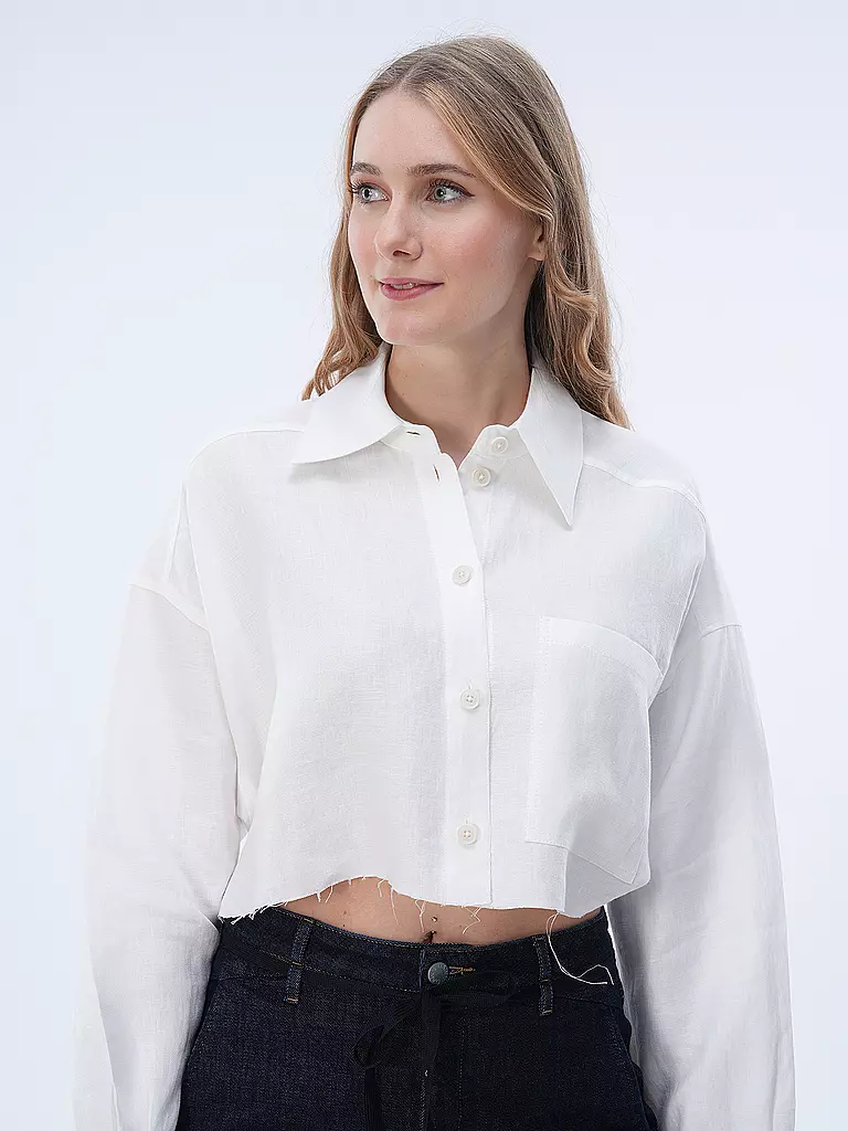 DRYKORN | Overshirt Cropped Fit DANU | weiss