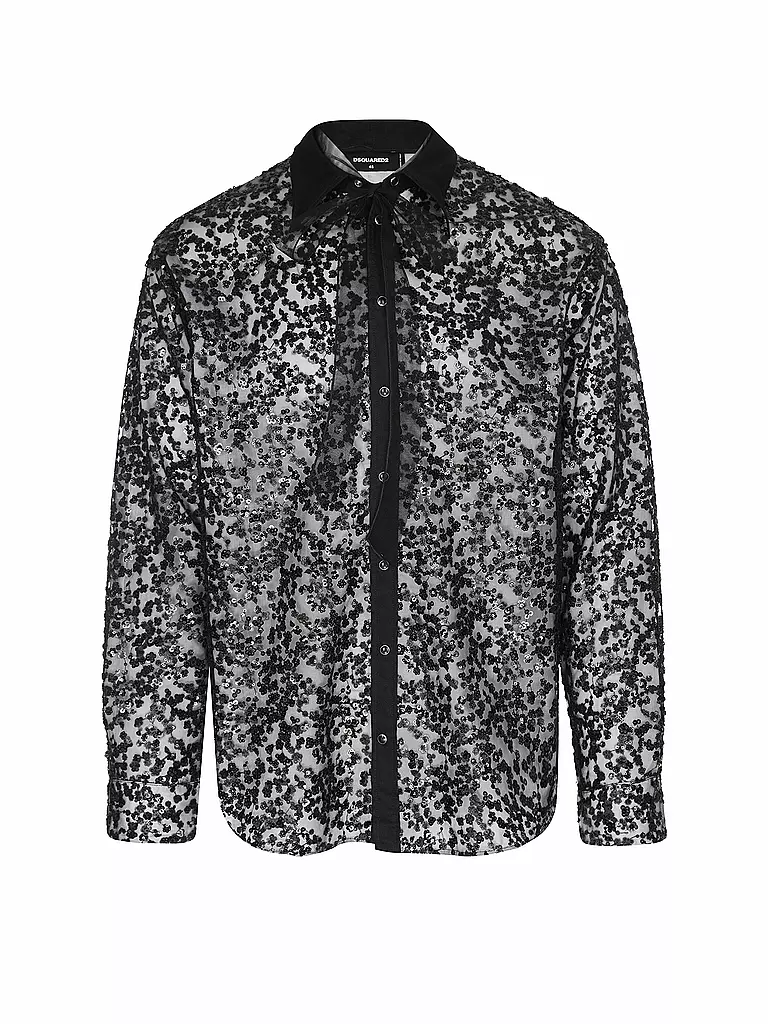 DSQUARED2 | Hemd BLOSSOMS  | schwarz