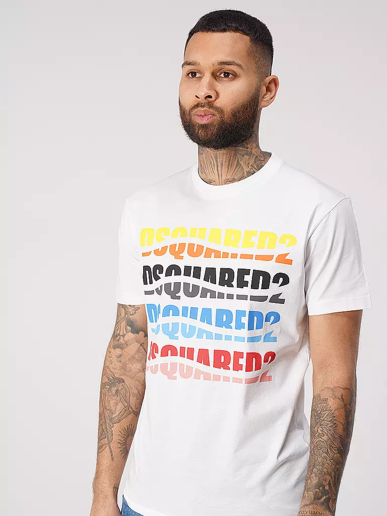 DSQUARED2 | T-Shirt COLOR WAVE | weiss