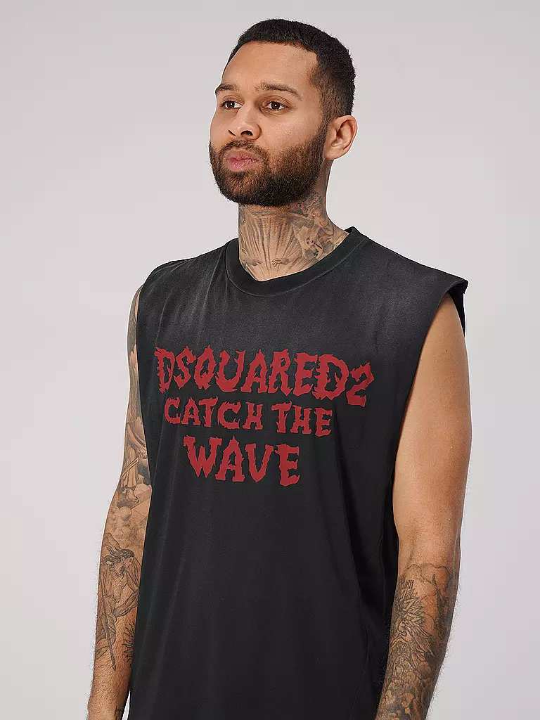 DSQUARED2 | Tanktop D2 CATCHTHEWAVE | schwarz