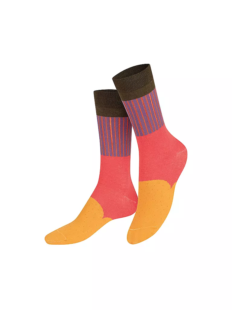 EAT MY SOCKS | Socken 36-45 SPICY TACO orangerotbraun | bunt