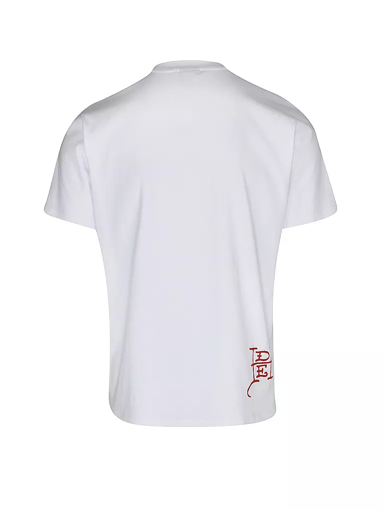 Ed Hardy LIVE ONCE DOUBLE SLEEVE - T-shirt con stampa - white/bianco 