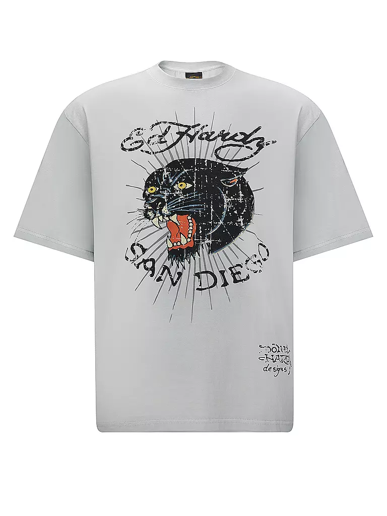 ED HARDY | T-Shirt PANTHER DIEGO  | weiss