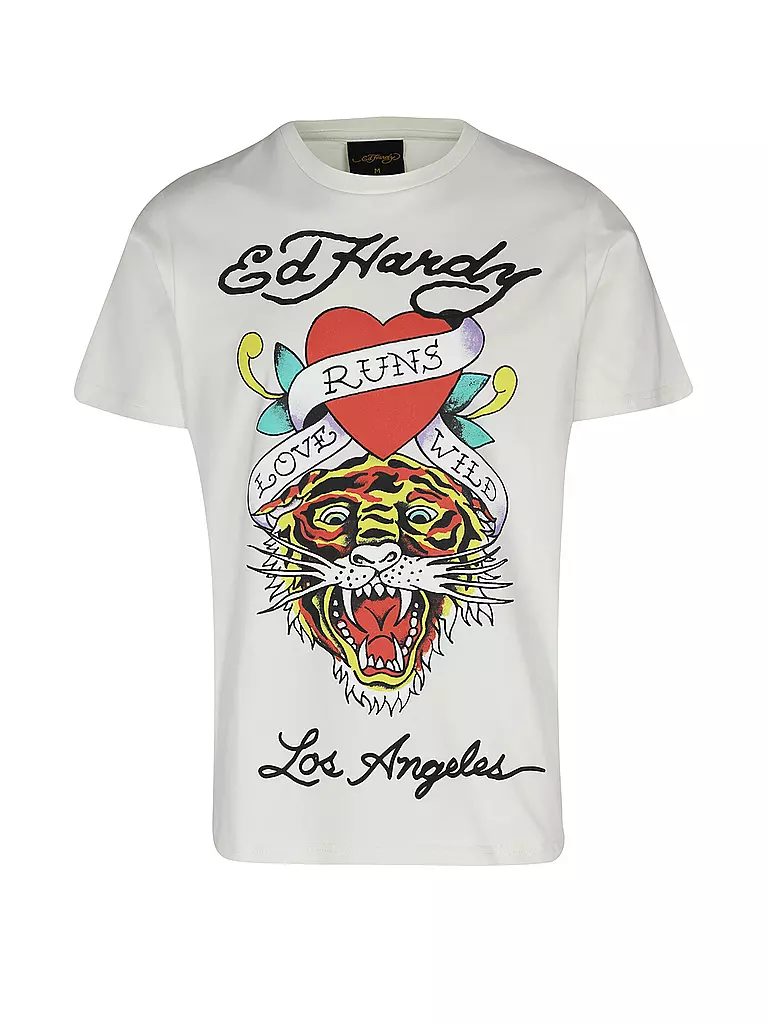 ED HARDY | T-Shirt WILD TIGER | hellgrau