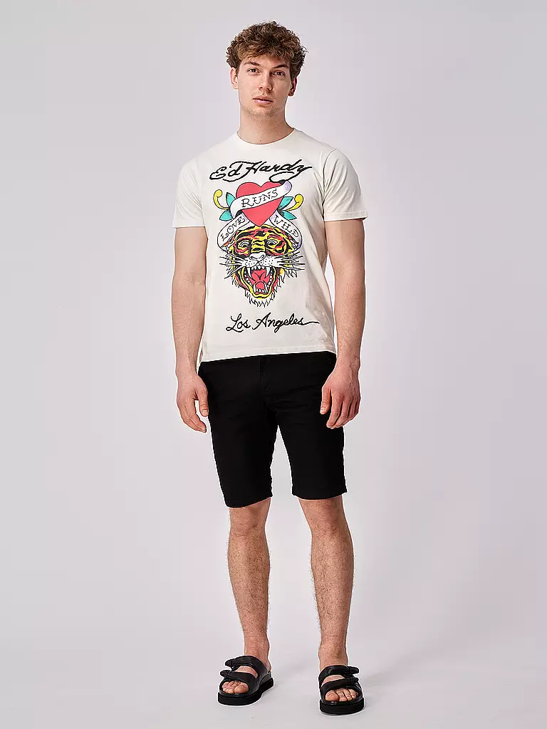 ED HARDY | T-Shirt WILD TIGER | hellgrau