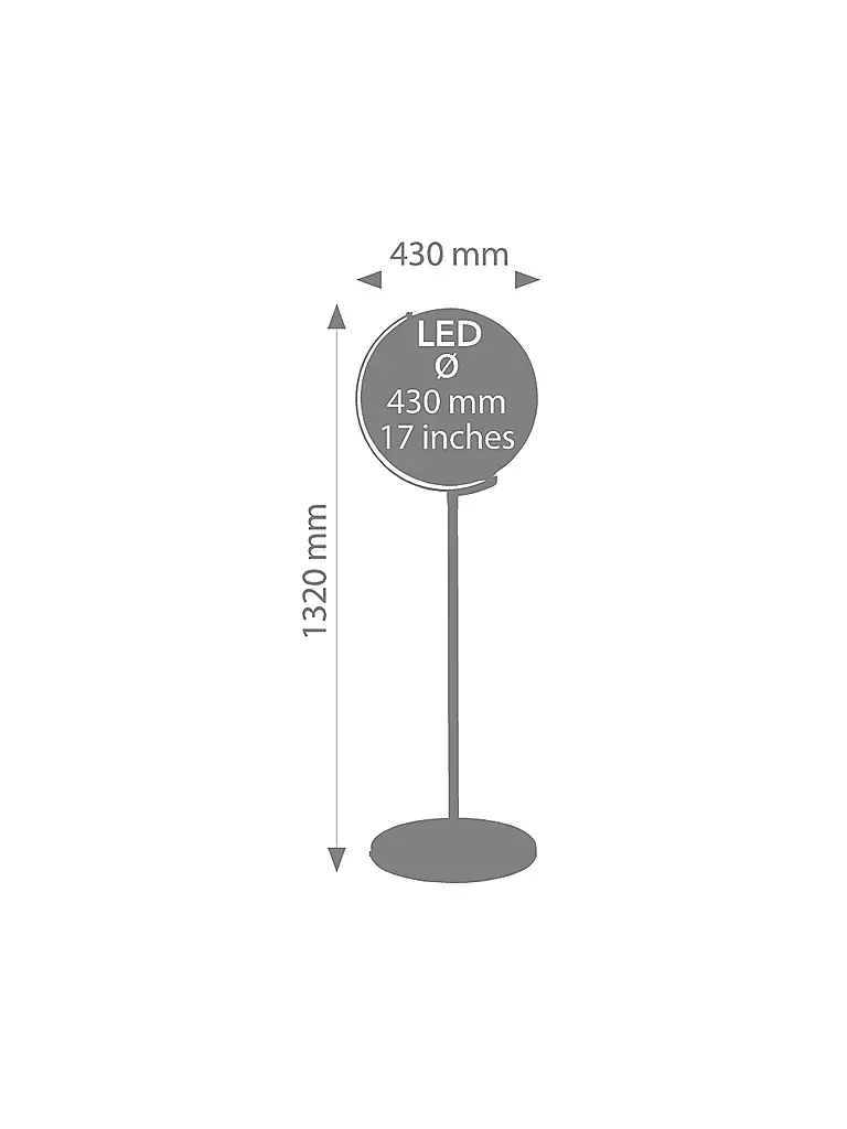 EMFORM | Standglobus - Sojus Light LD 43cm Physical 2  | keine Farbe