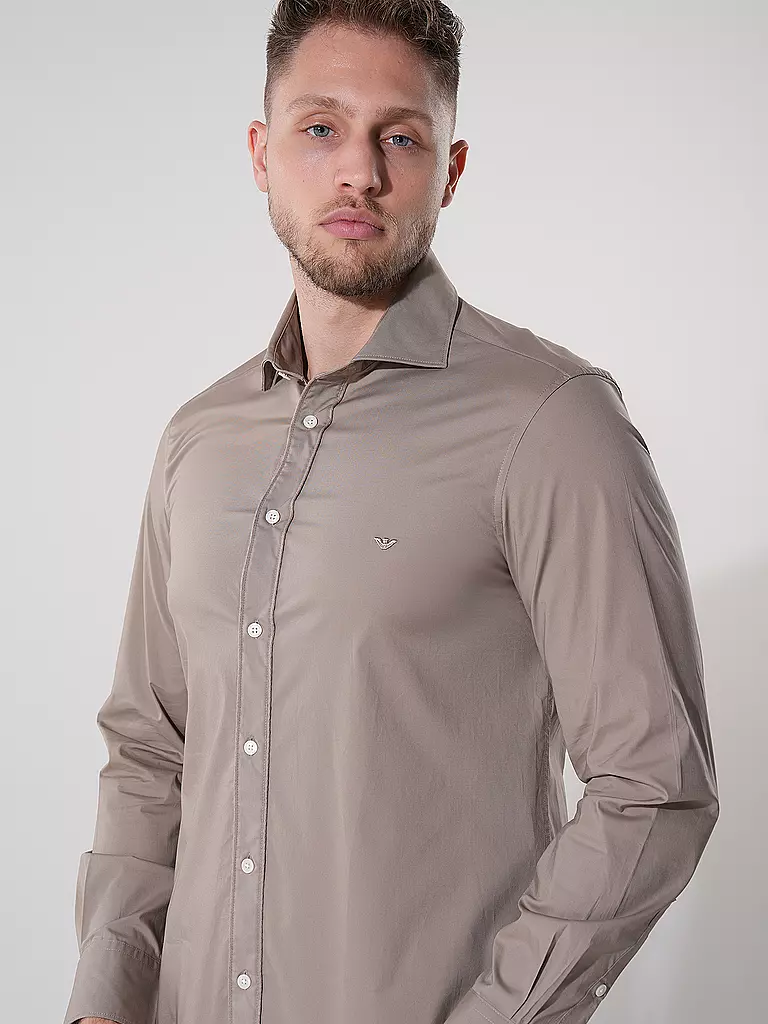 EMPORIO ARMANI | Hemd Slim Fit | beige